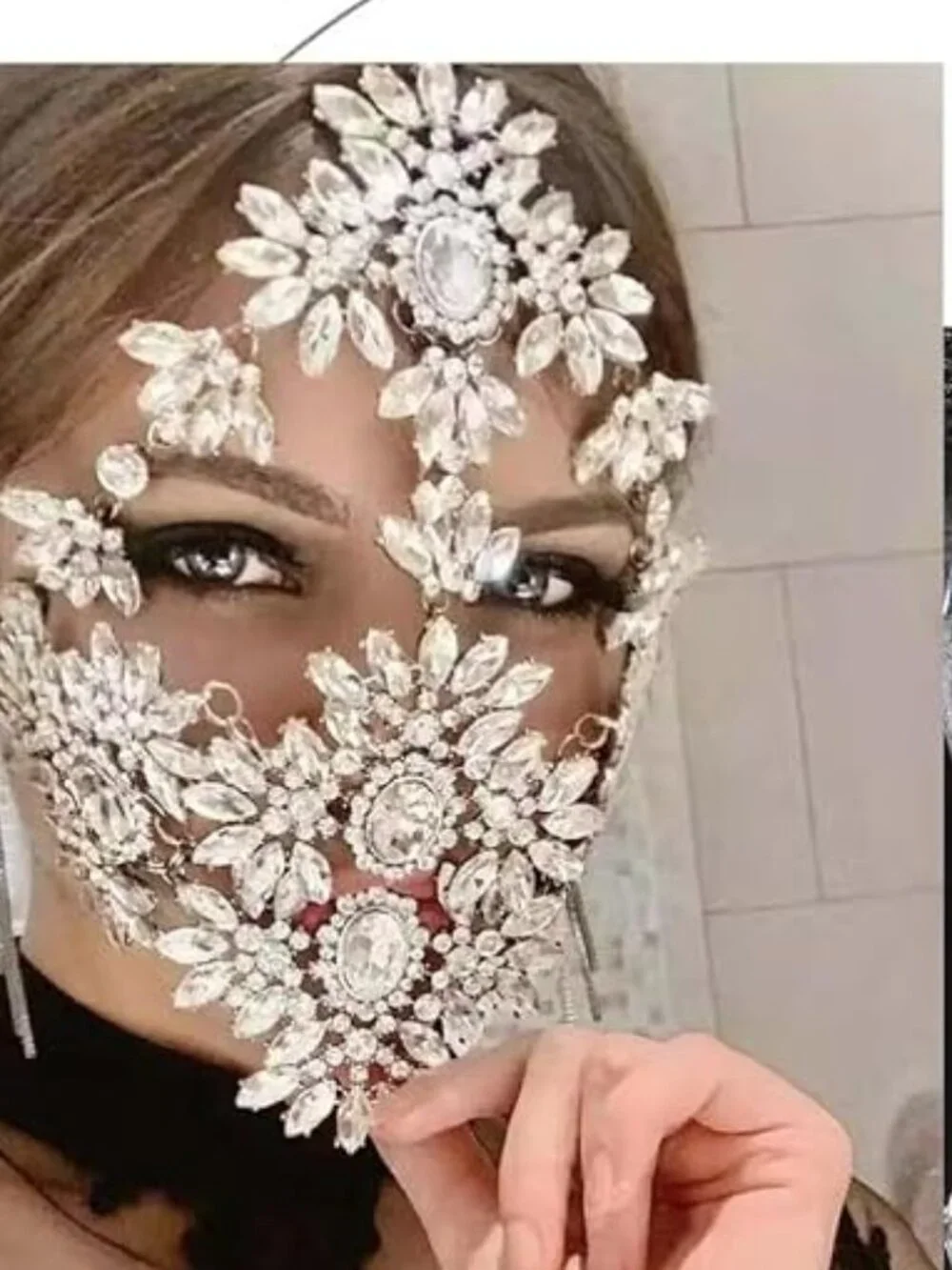 Rhinestone Masquerade Mask